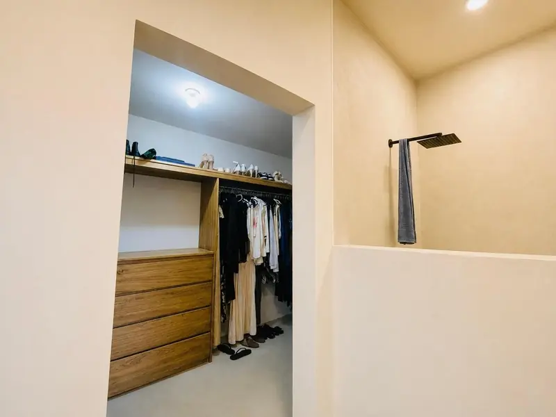 Walk-in closet off the primary bedroom